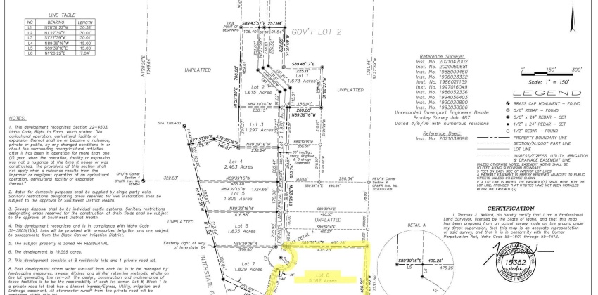 Lot 8 Legends Lane, Caldwell, Idaho 83607, ,Land,For Sale,Lot 8 Legends Lane,98891249